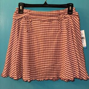 Charming Checkered Kids Skort